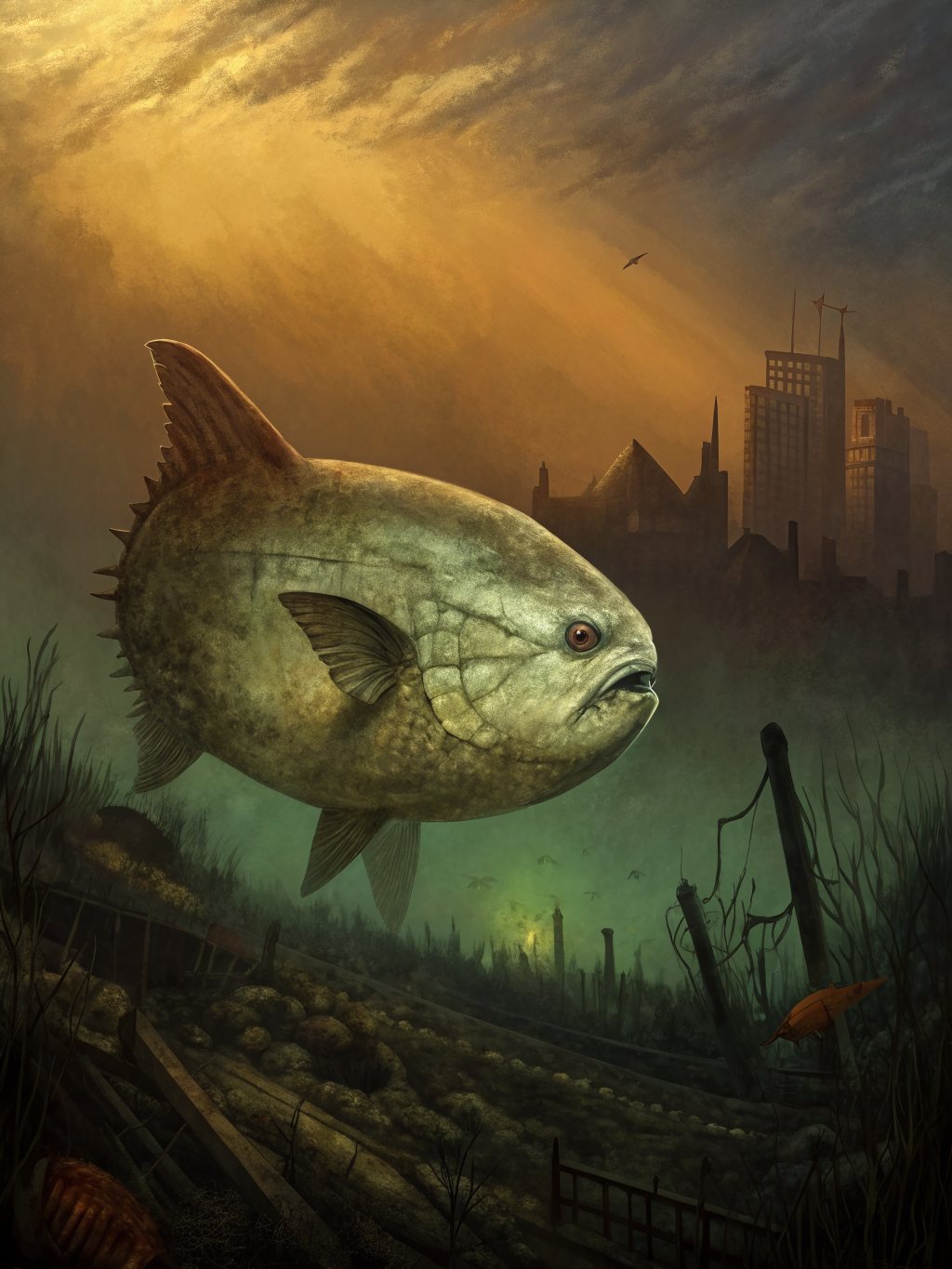 Generated portrait of Chitin Sieve: Aquatic Bioengineered Scavenger