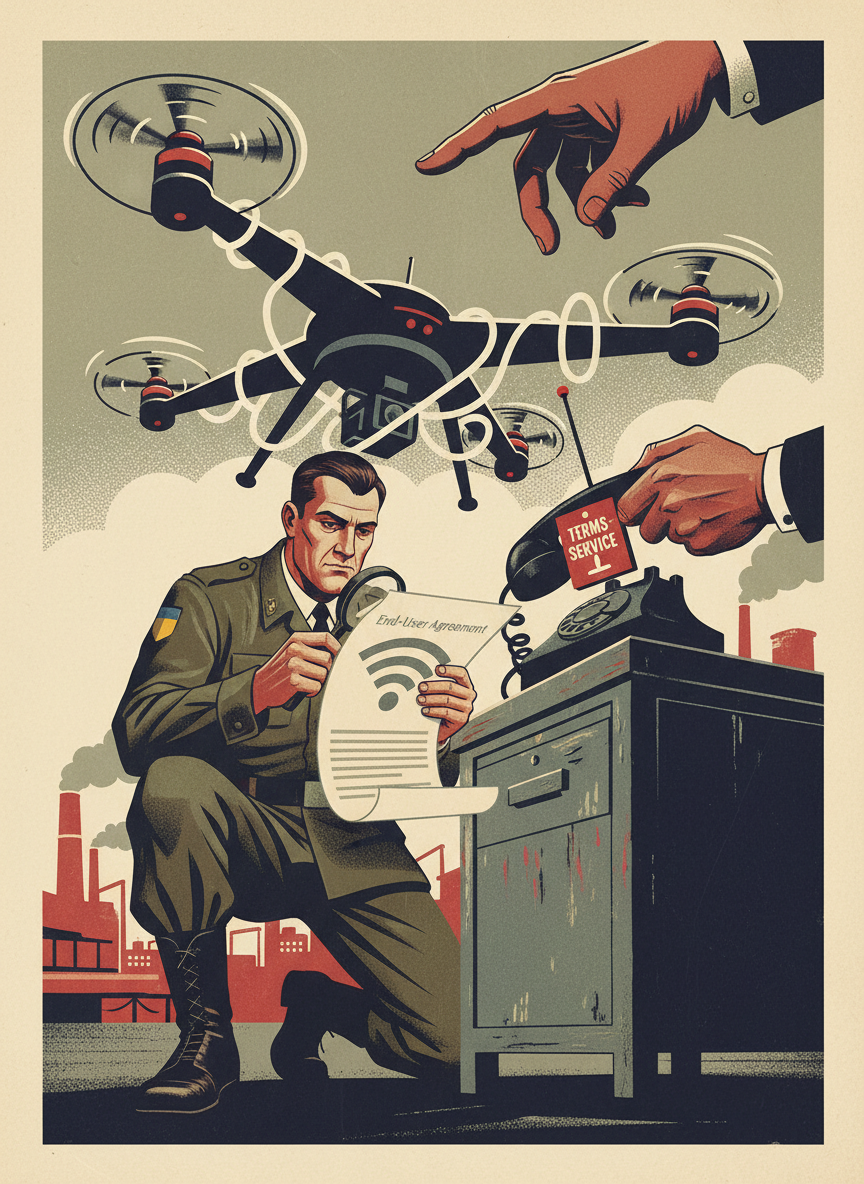 Stylized AI editorial dramatization