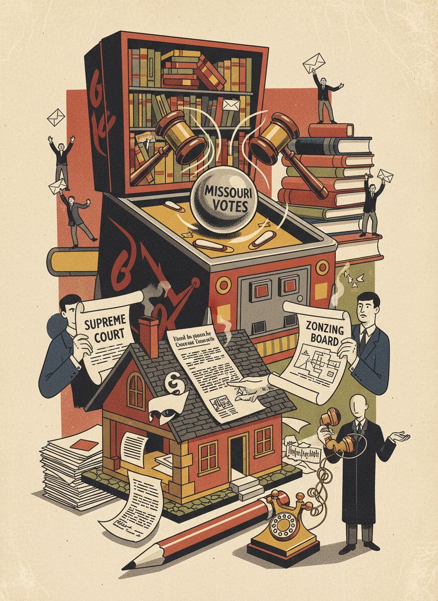 Stylized AI editorial dramatization