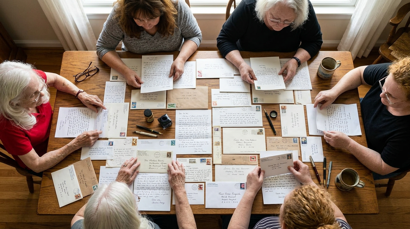 A story scene inspired by The Correspondent featuring Happy Bookers members.