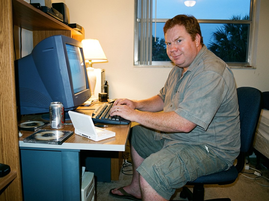 AI-reconstructed scene from this post, featuring Ed, 2006