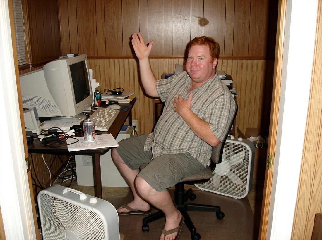AI-reconstructed scene from this post, featuring Ed, 2007
