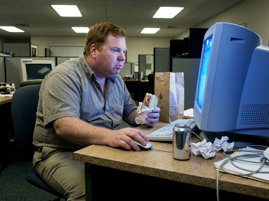 AI-reconstructed scene from this post, featuring Ed, 2008