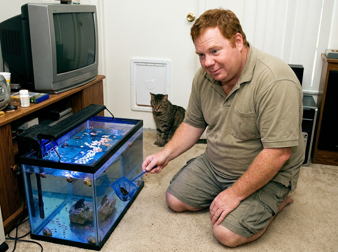 AI-reconstructed scene from this post, featuring Ed, 2008