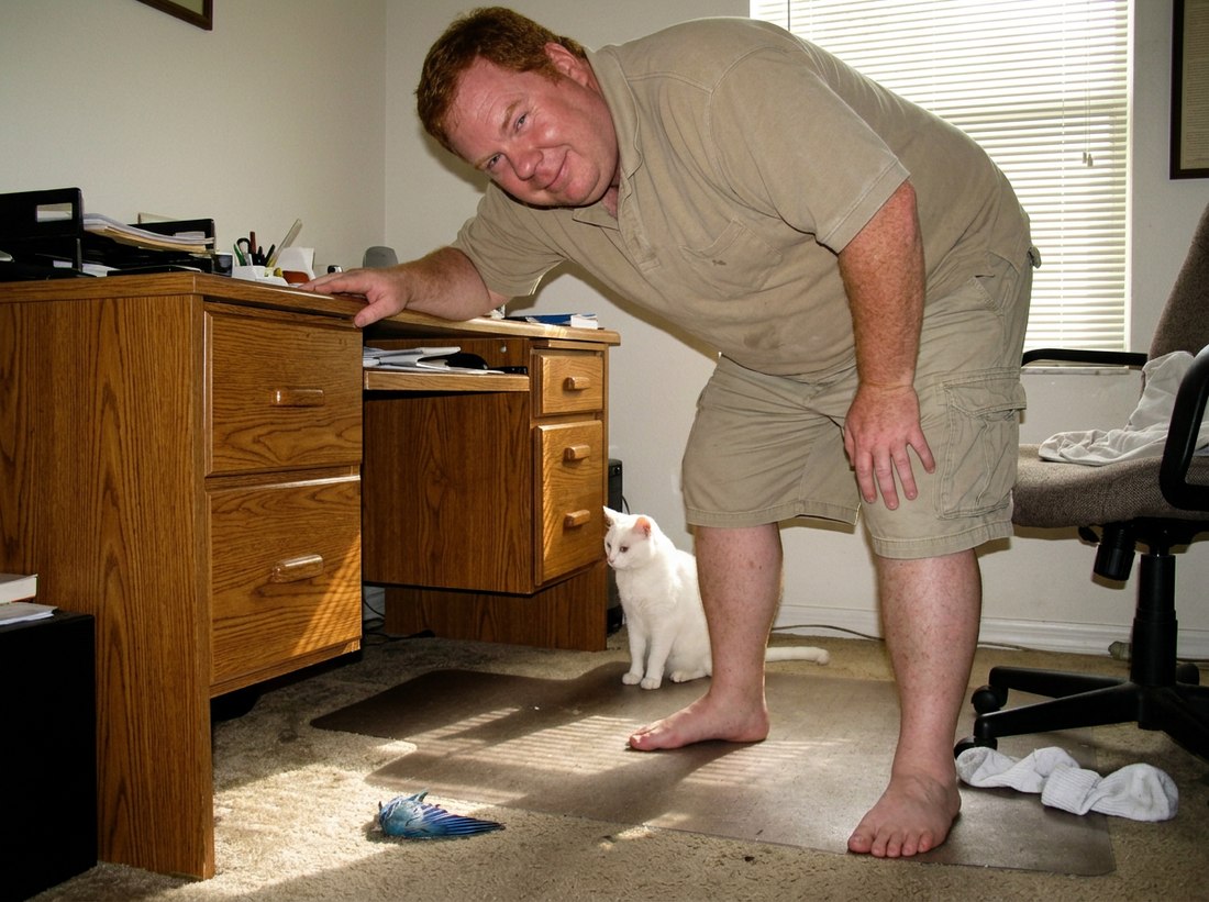 AI-reconstructed scene from this post, featuring Ed, 2007