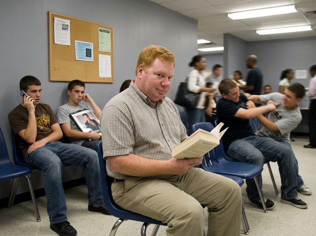 AI-reconstructed scene from this post, featuring Ed, 2006